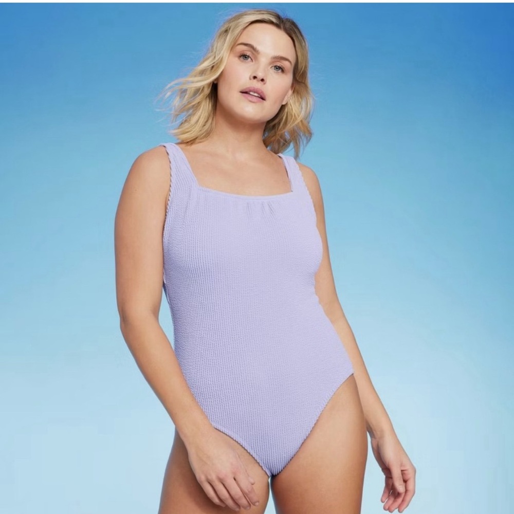 NWT Kona Sol Textured One Piece Swimsuit size 16